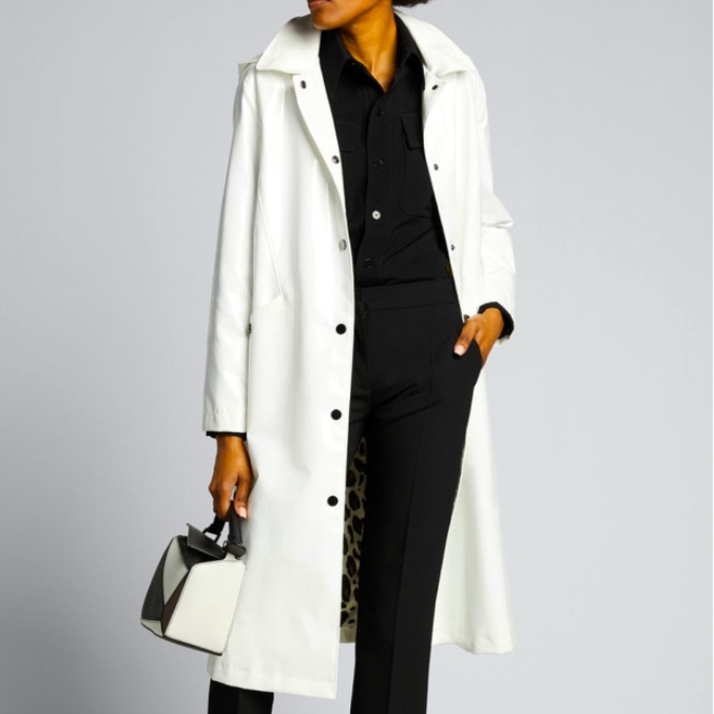 Jane Post Snap Front Princess Rain Slicker Coat
